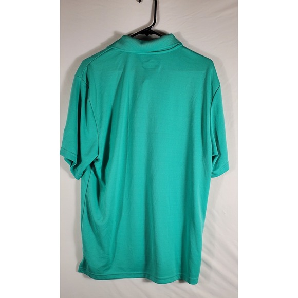 PGA TOUR‎ Airflux Men's Golf Polo Shirt Teal Green Size Large Breathable - Picture 7 of 9